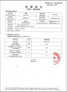 A193 B8M CL2 tanúsítvány