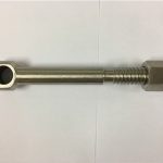 szemcsavar csavar anyával, rozsdamentes acél