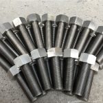 254smo uns s31254 hu1.4547 csavarok és anyák 1-1 / 2 ”-8unx180mm menetes rudak