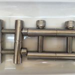 ansi 316ti / hu 1.4571, 317l / hu 1.4438 rozsdamentes acél alkatrészek-összekötő rúd-sorozat